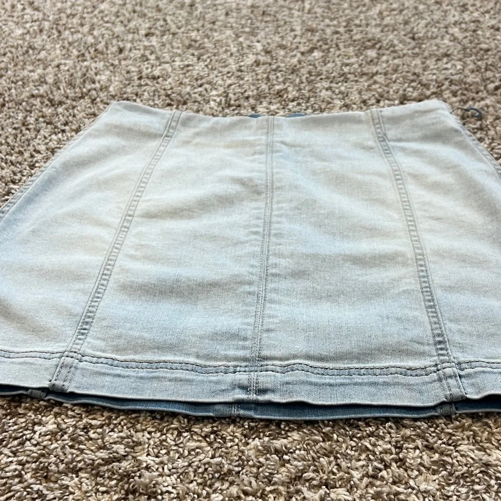Wild Fable Denim Mini Skirt - Size 4 - Bleached Denim